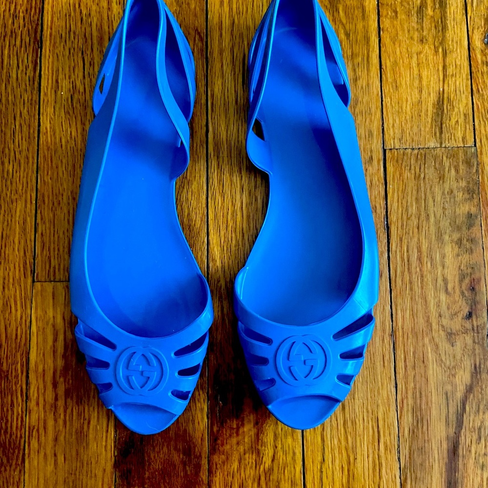 Guccis Jelly Flats